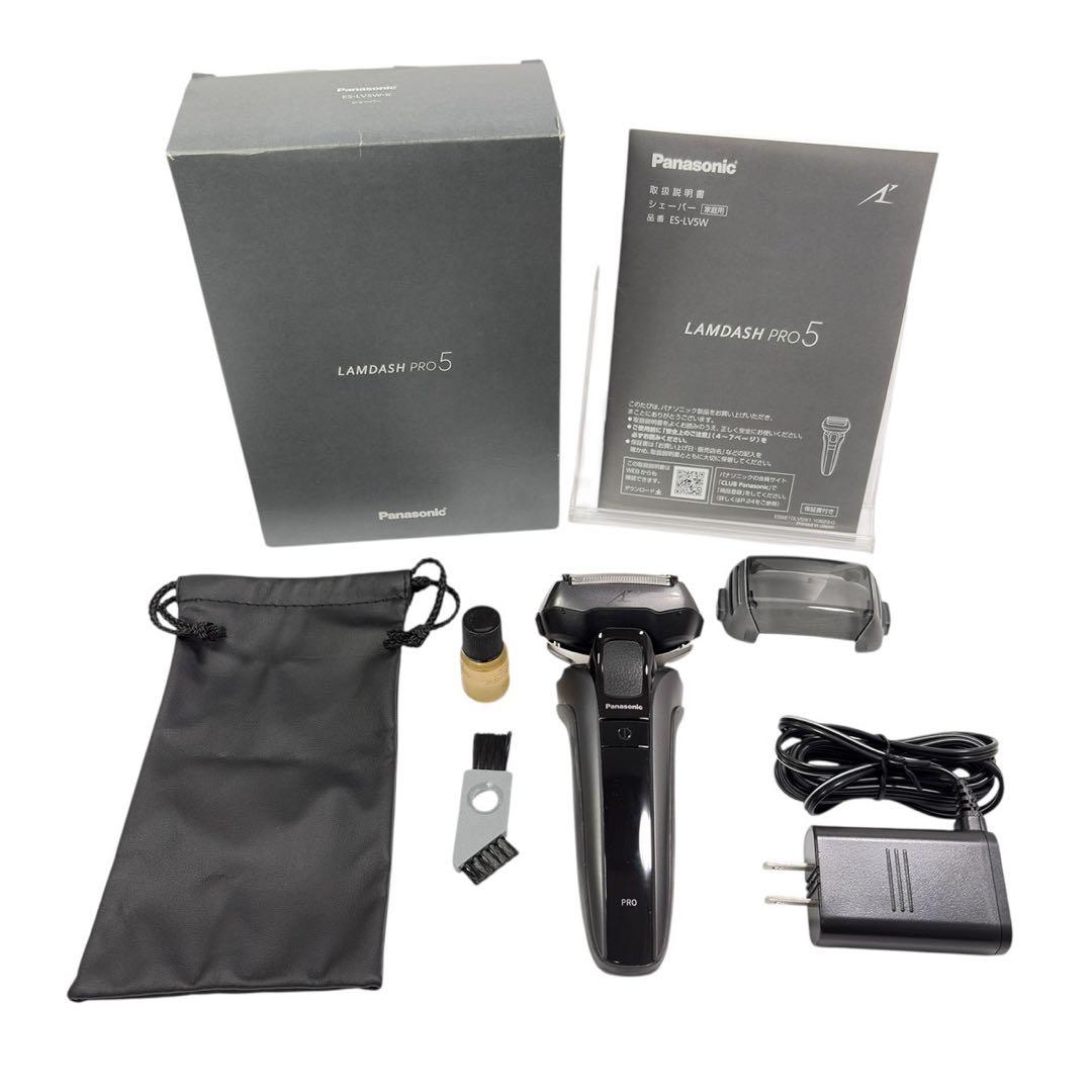パナソニック ラムダッシュPRO メンズシェーバー 5枚刃 ES-LV5W-K