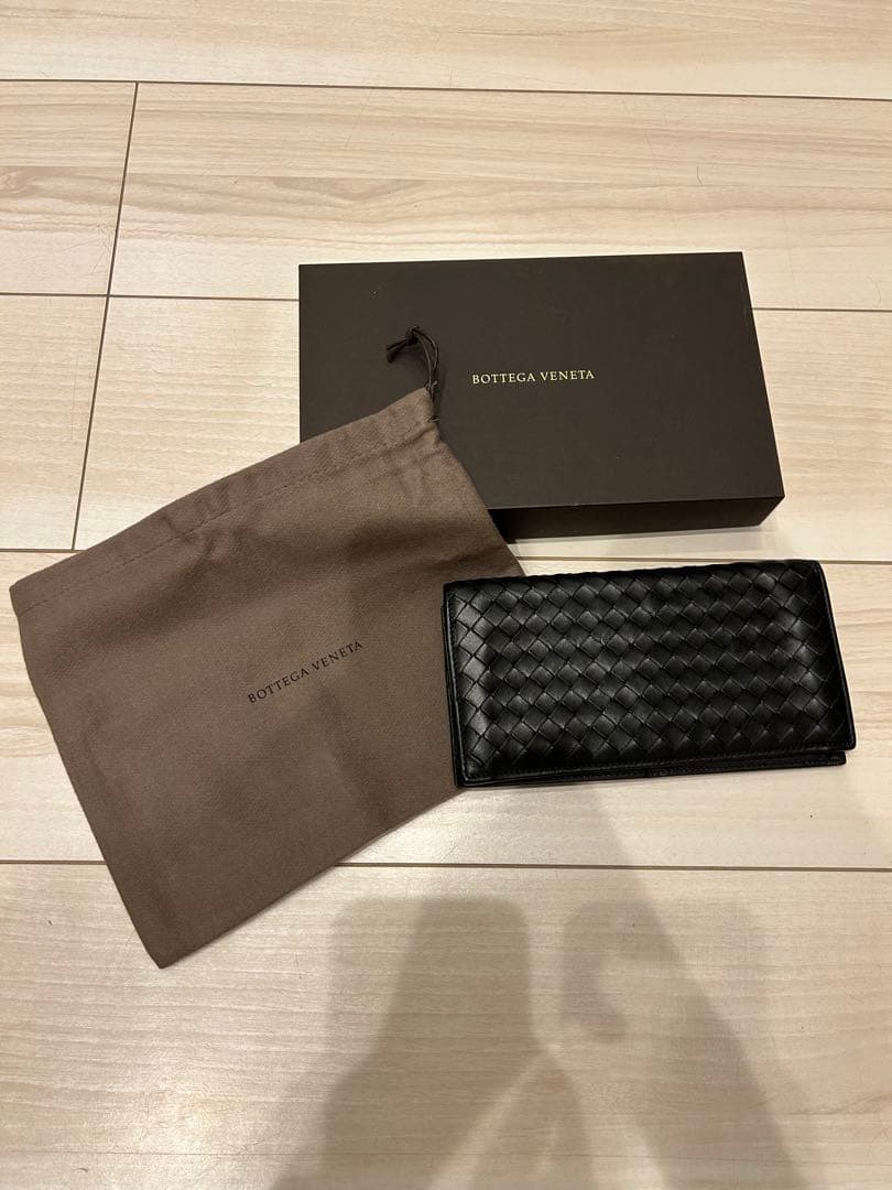 ボッテガヴェネタ 長財布 二つ折り ブラック