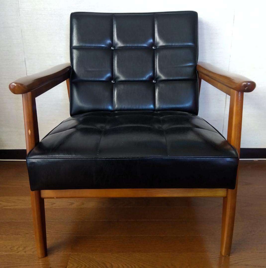 カリモク60 Kチェア 1シーター スタンダードブラック W36170BW ②