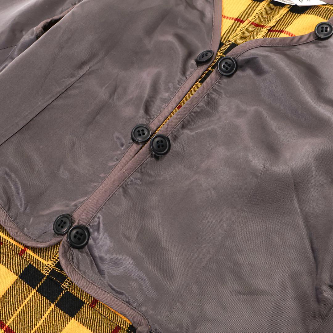 E9369◾️コムデギャルソン　チェック　ジャケット