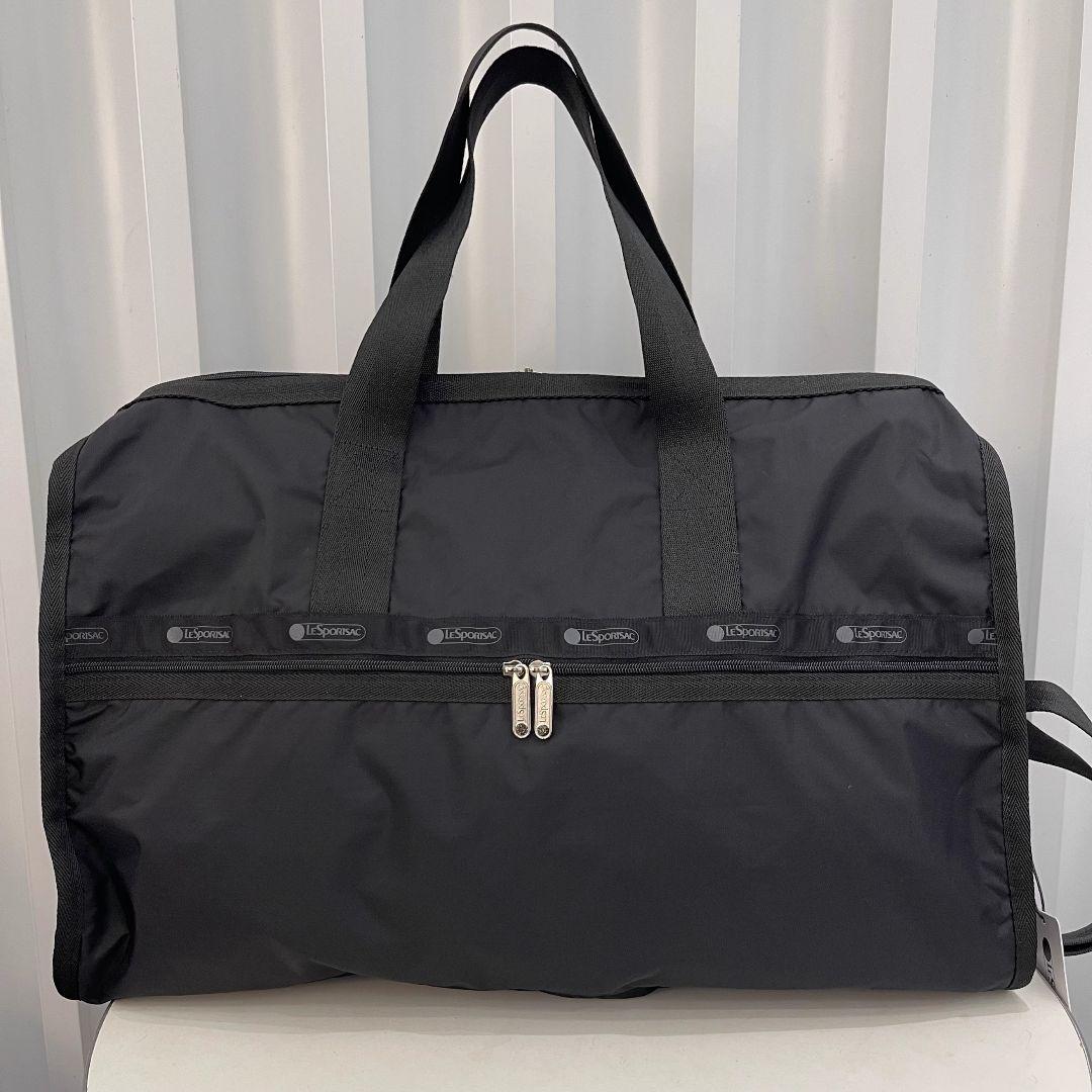 レスポートサック ブラック 無地 ボストンバッグ ポーチ付き