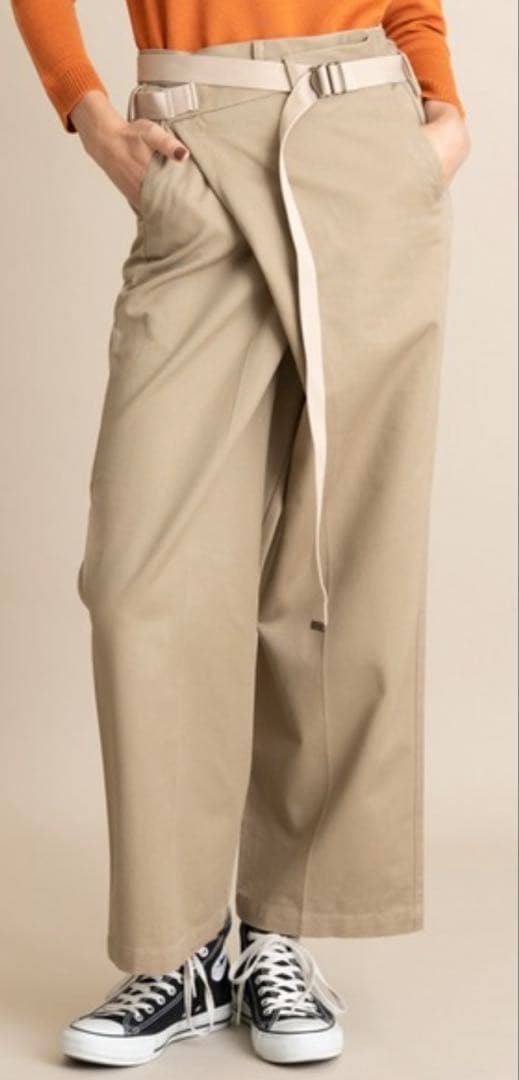 【あさり】　※確約品　メゾンエウレカ リメイクチノパンツベージュS