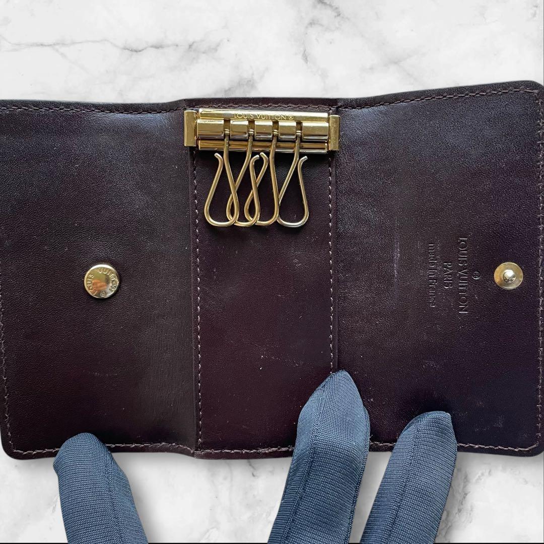 【美品】LOUIS VUITTONヴェルニ　キーケース　ブラウン