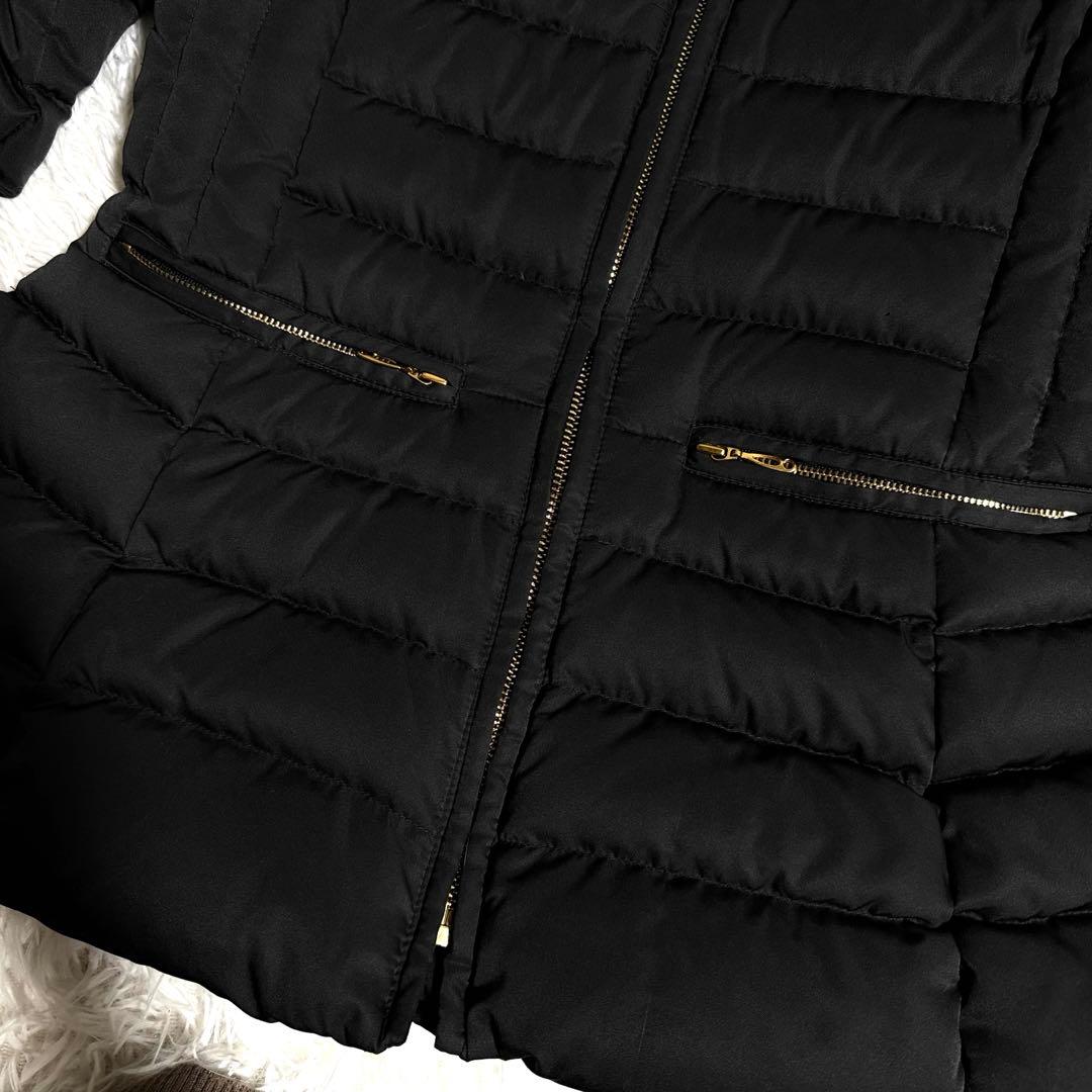 エイミーイストワール ペプラムショートダウンジャケット コート Aライン ファー