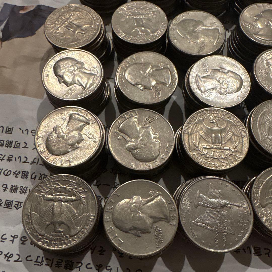 254枚 ジョージ・ワシントン クォーターダラー　アメリカドル