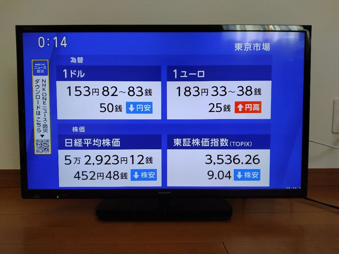 SHARP AQUOS 32インチ液晶テレビ LC-32H30 （中古品）