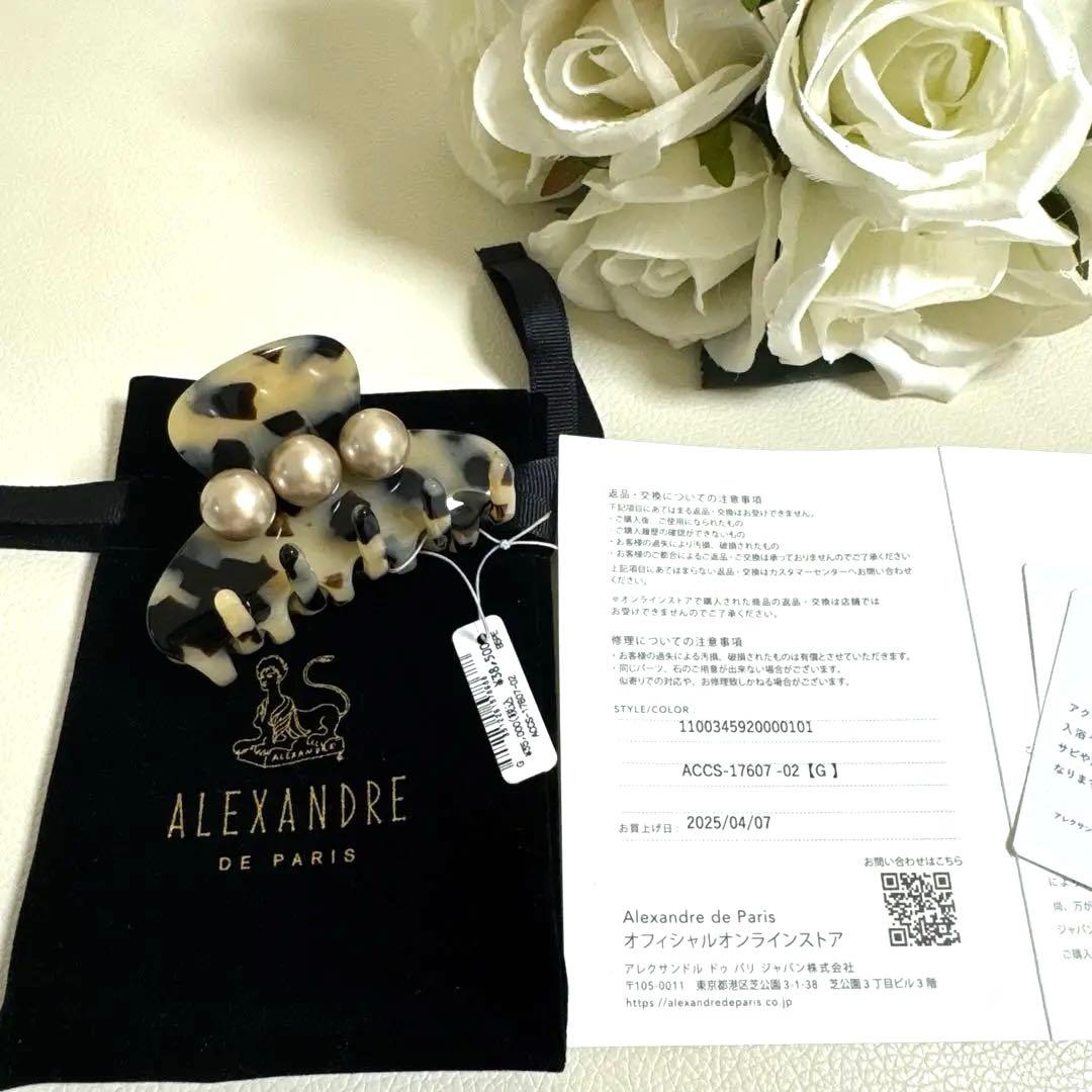 新品未使用　アレクサンドルドゥパリ　Sクリップ　アルビノス　ヘアクリップ