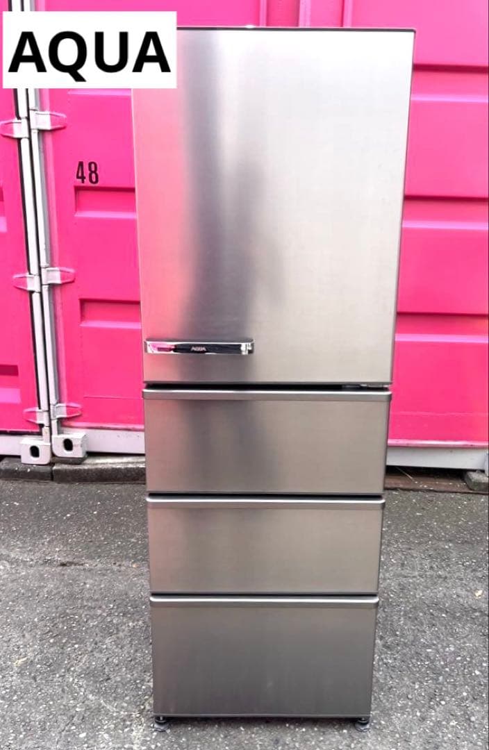 AQUA ノンフロン冷凍冷蔵庫 AQR-V43J 4ドア 2020年製