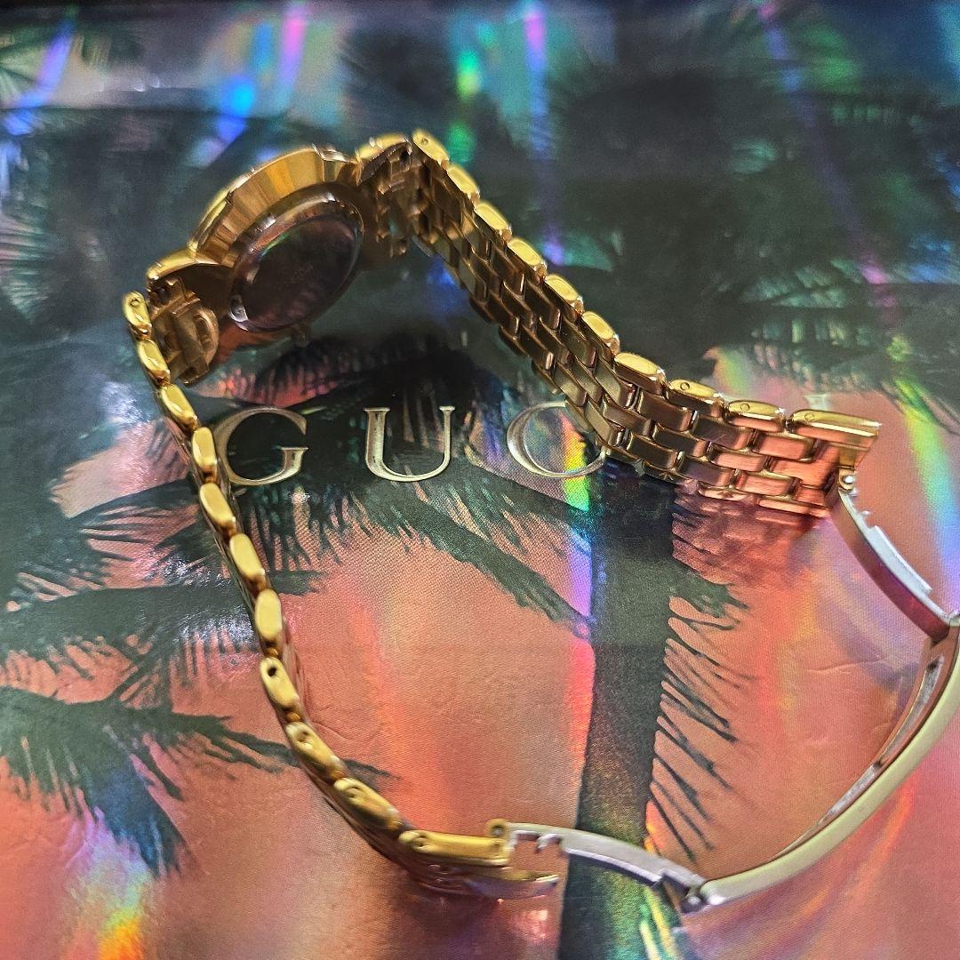 ⭐【美品希少レア】グッチGUCCI3400Mゴールド腕時計(新品電池稼働品)