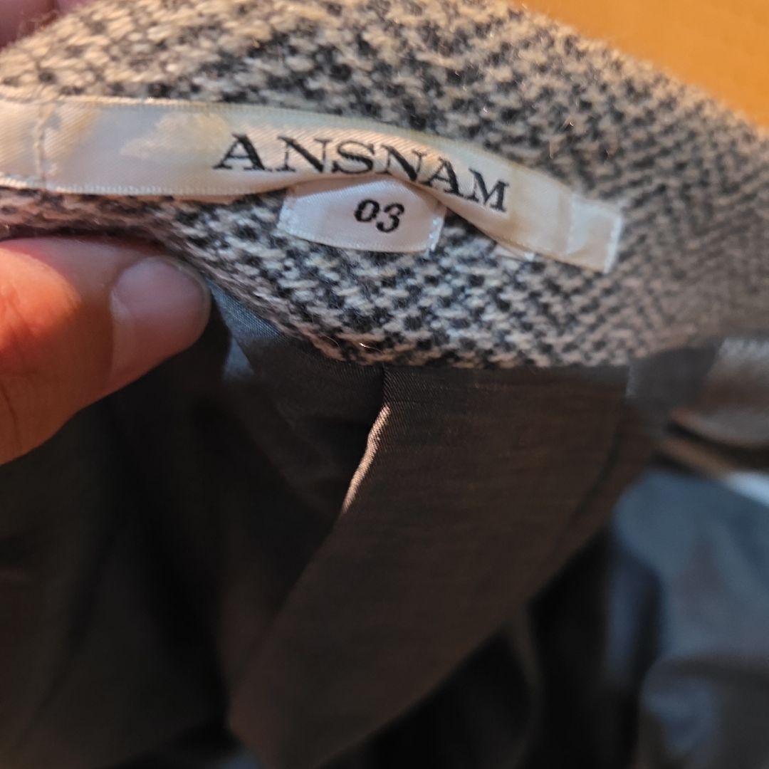 ANSNAM コート　カシミア３０%混合