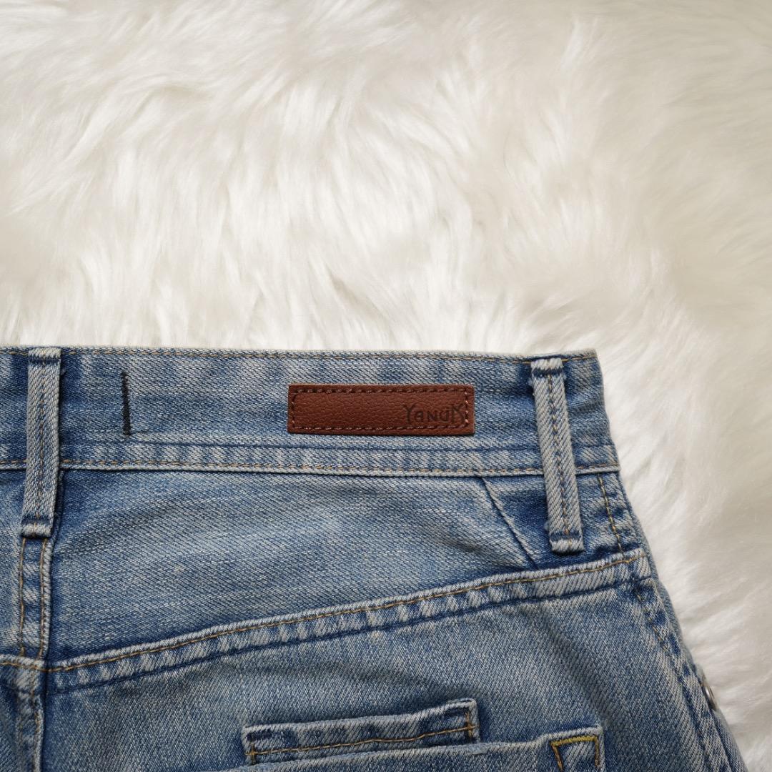 ✨美品✨ヤヌーク Lea ボーイズストレートデニム サイズ24 レア