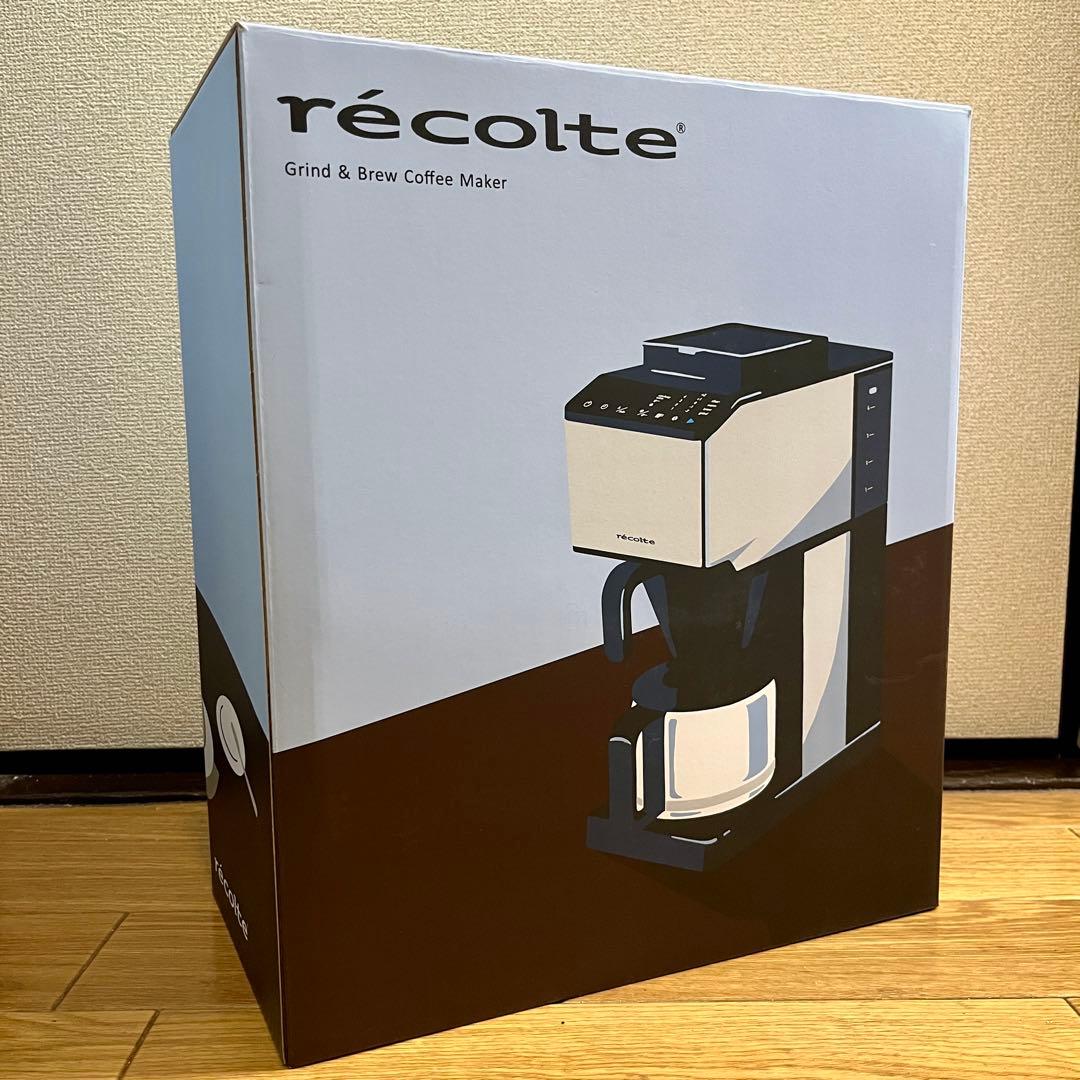 【新品未使用】レコルト コーン式自動コーヒーメーカー RCD-1 シルバー