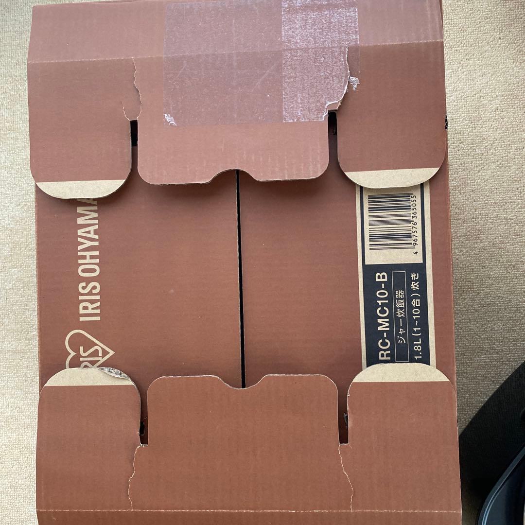 【美品】IRIS OHYAMA 炊飯器 10合 銘柄炊き ブラック蒸しプレート付