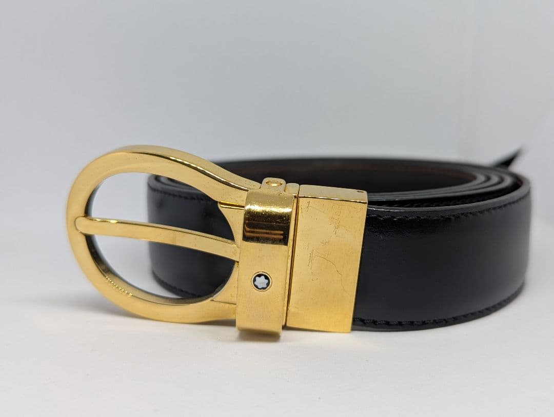 モンブラン　ベルト　ゴールドバックル