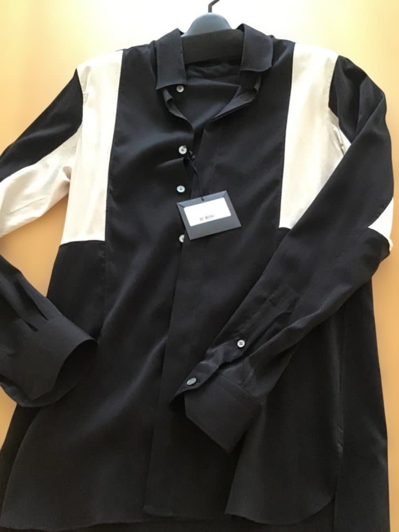 LANVIN 長袖シャツ 黒/ベージュ　新品未使用