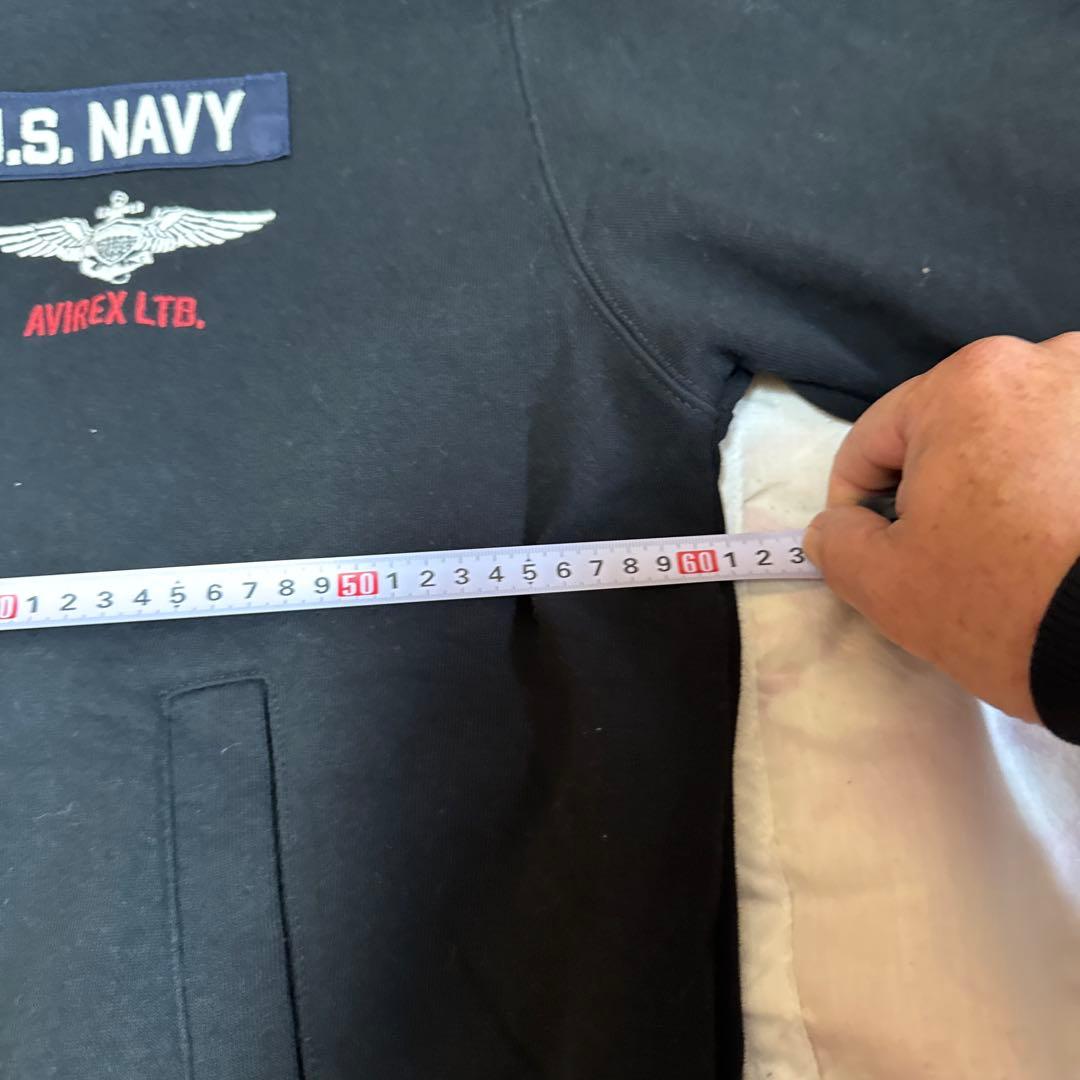 結*城様 最終価格‼️新品AVIREX TOP GUNジップアップパーカーNAV