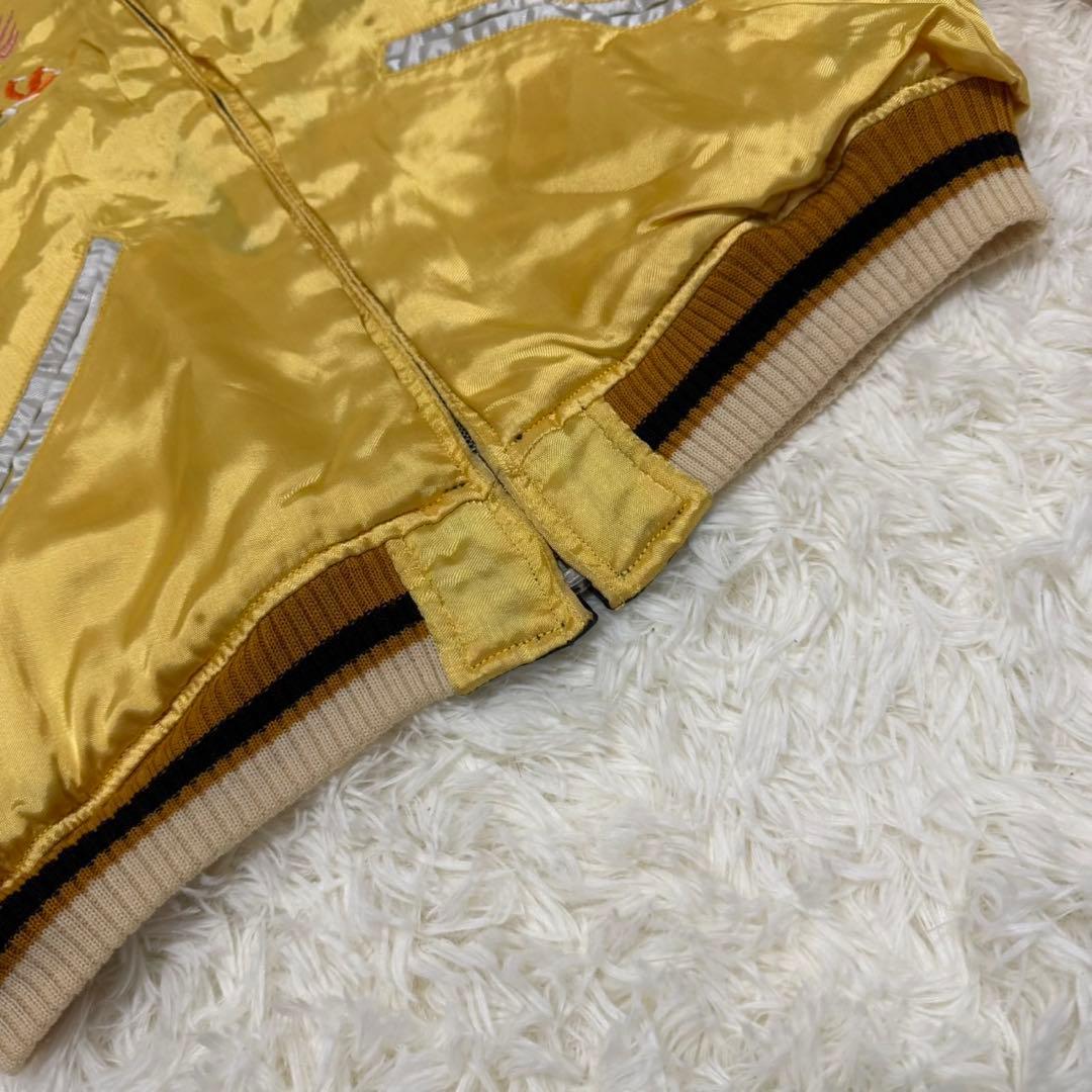 CABCLOTHING スカジャン キルティング リバーシブル 虎鷹龍Ｌ