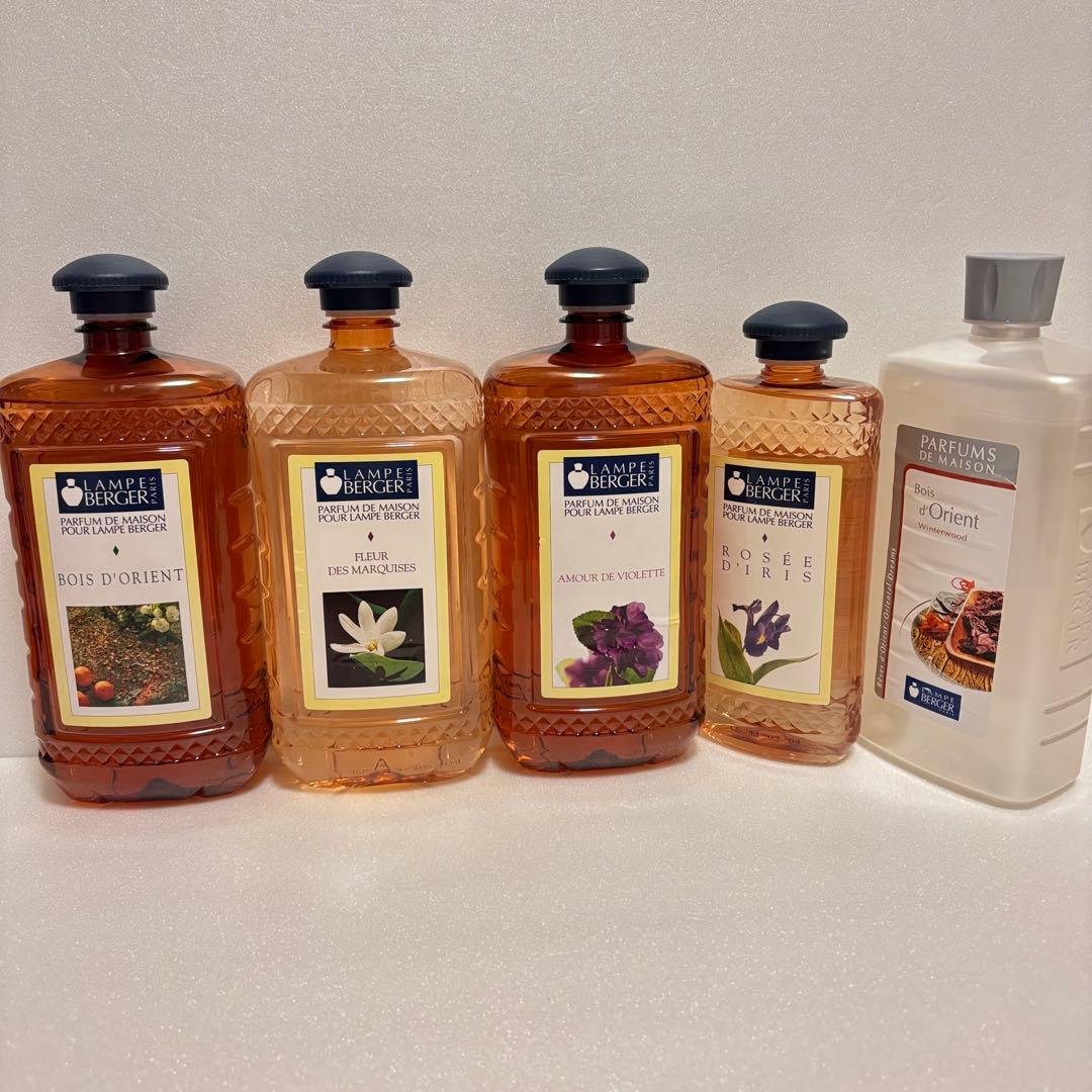 ランプベルジェ オイル 1L 4本 500ml 1本 5本セット　現場保管品