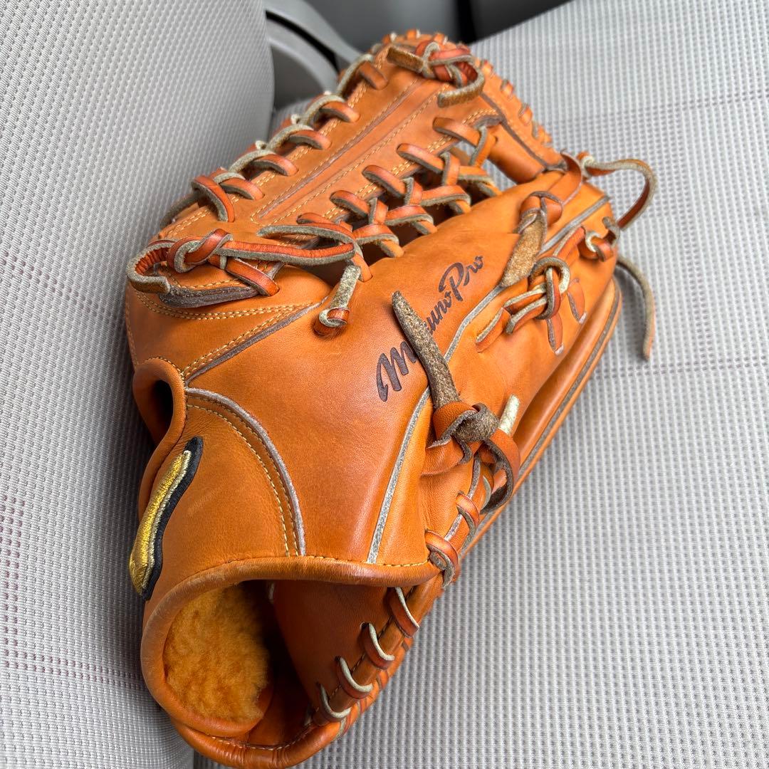 Mizuno Pro 硬式用グローブ オレンジレザー