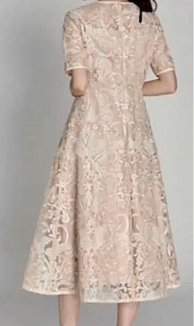 セルフォードコード刺繍レースワンピースドレス　38 celford