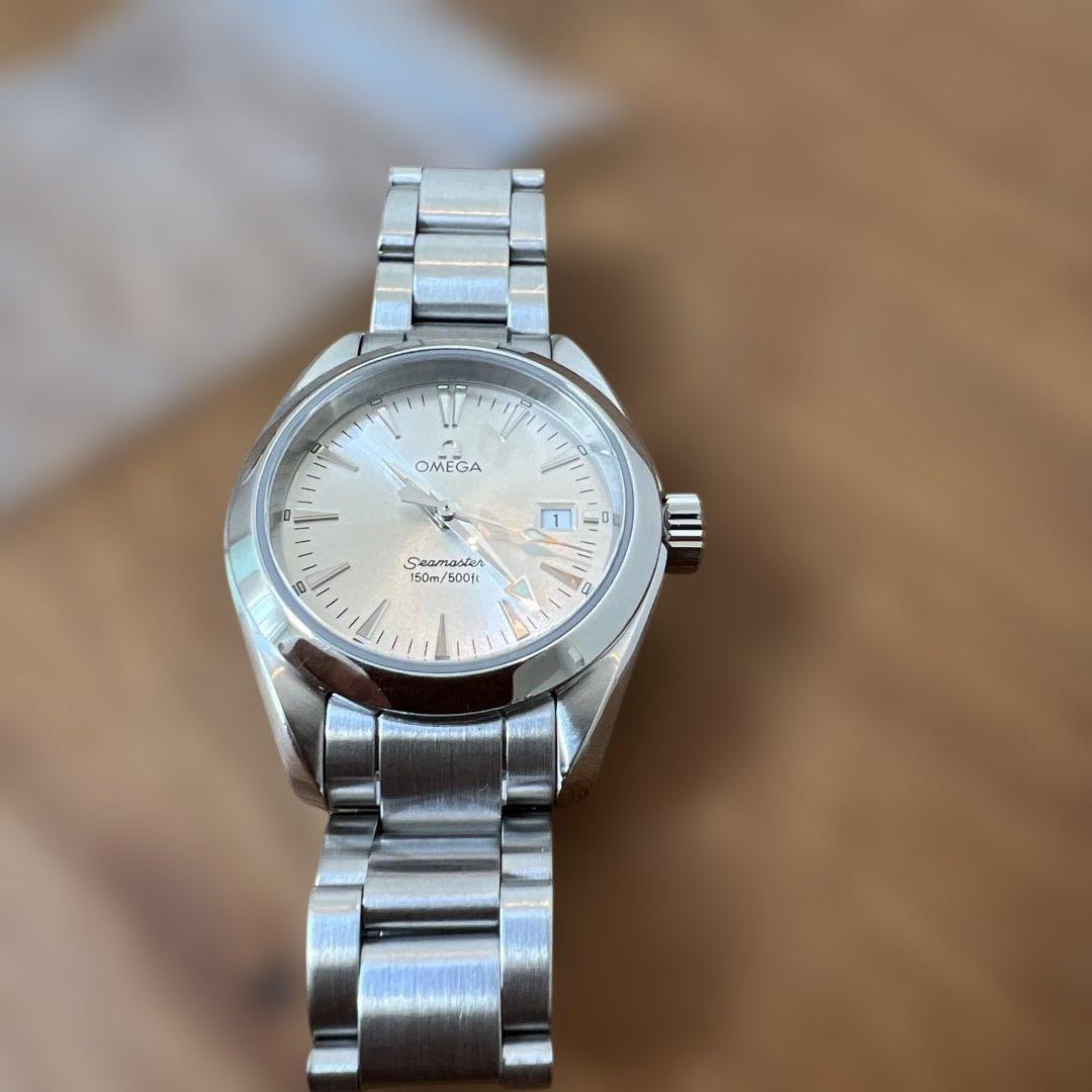 オメガ　シーマスター　アクアテラ　レディース　極美品　8月末にオーバーホール済み