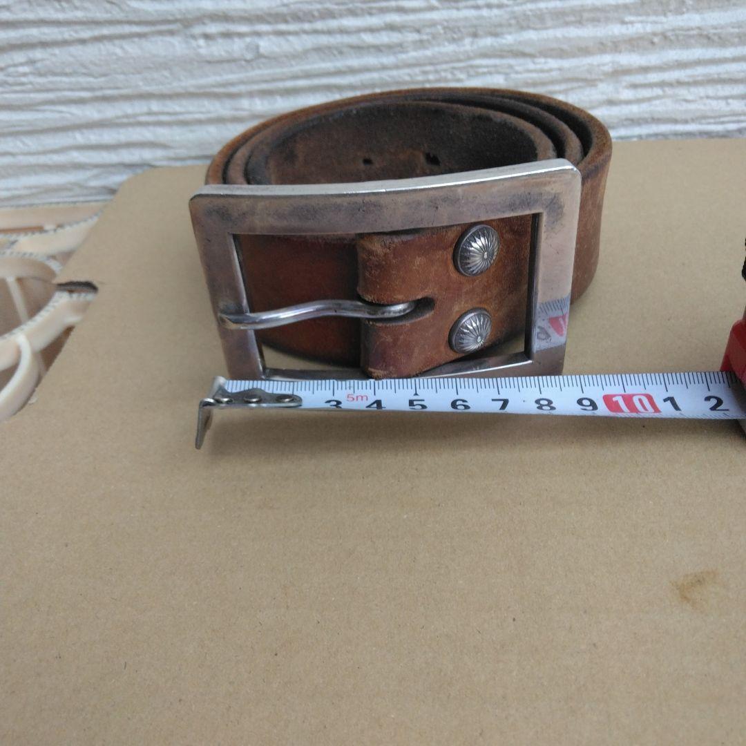 BIG TWIN　ビッグツイン　　シルバーバックルビンテージベルト