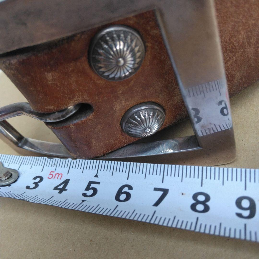 BIG TWIN　ビッグツイン　　シルバーバックルビンテージベルト