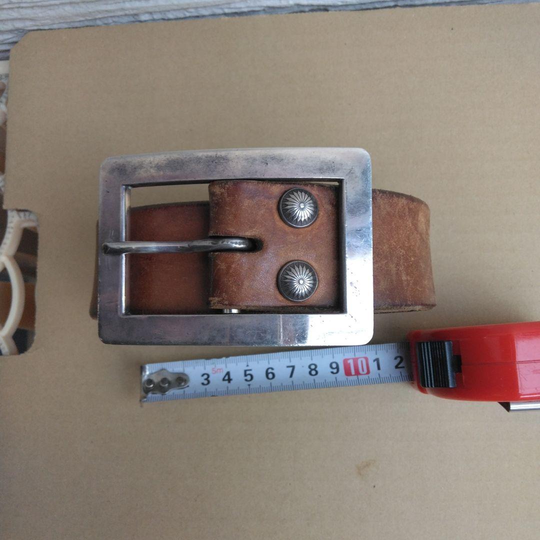 BIG TWIN　ビッグツイン　　シルバーバックルビンテージベルト