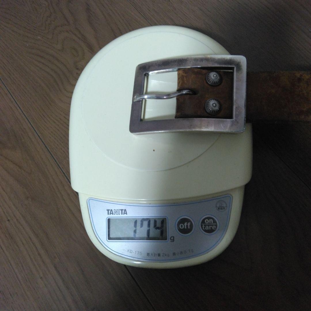 BIG TWIN　ビッグツイン　　シルバーバックルビンテージベルト