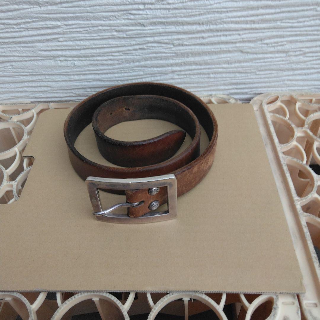 BIG TWIN　ビッグツイン　　シルバーバックルビンテージベルト