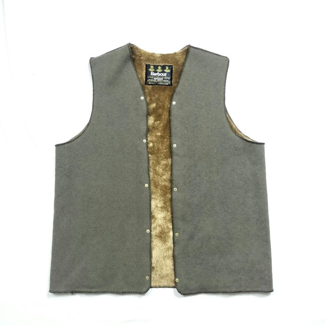 80s Barbour　A295 c42　バブアー　ライニング　ベスト