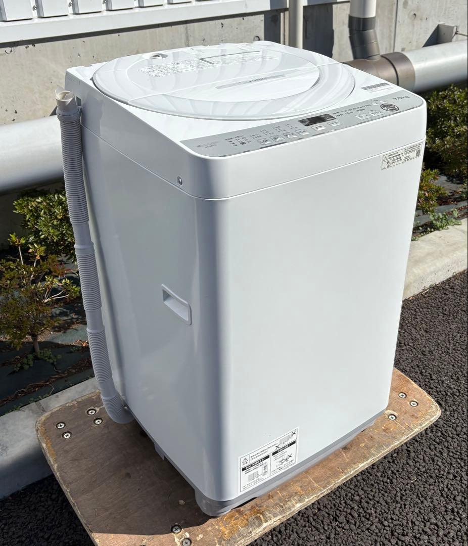 【3#5100zzz】【美品】SHARP 全自動洗濯機 7kg 高年式