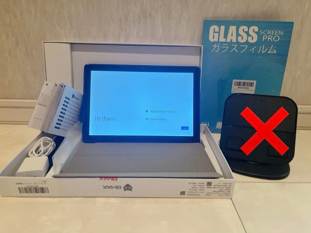 ビーマックスタブレット19Plus純正カバー付き＋保護フィルム