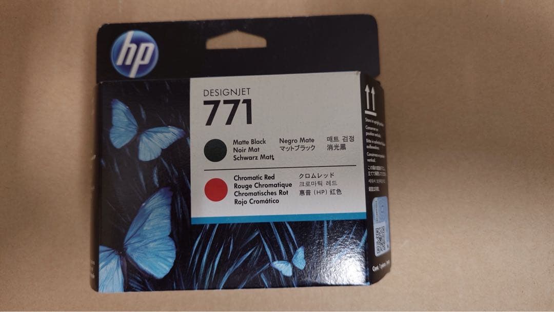 HP 771プリントヘッド マットブラック/クロムレッド CE017A 期限切②