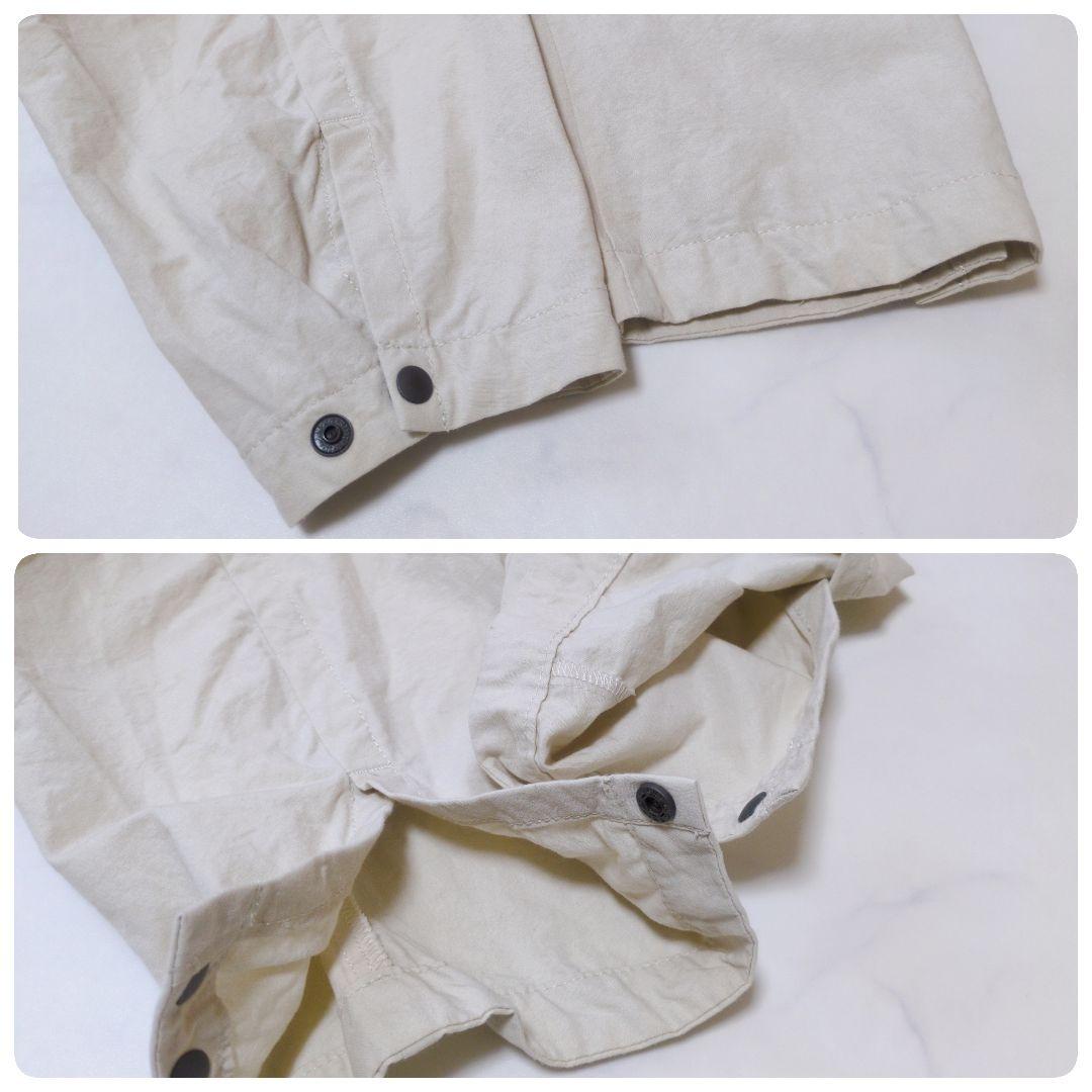 pasde calais✨️サニードライモッズコート 軽やか製品染め アイボリー