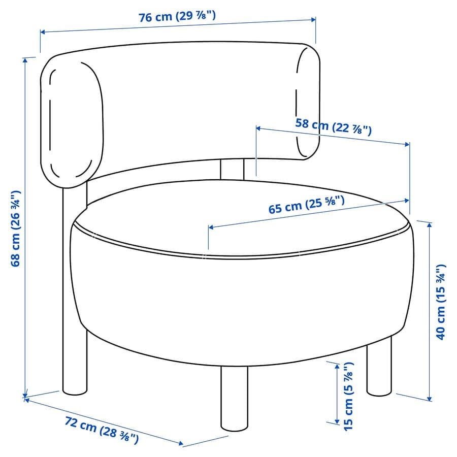 【未開封】IKEA　ストックホルム　パーソナルチェア　ホワイト 1人掛けソファ