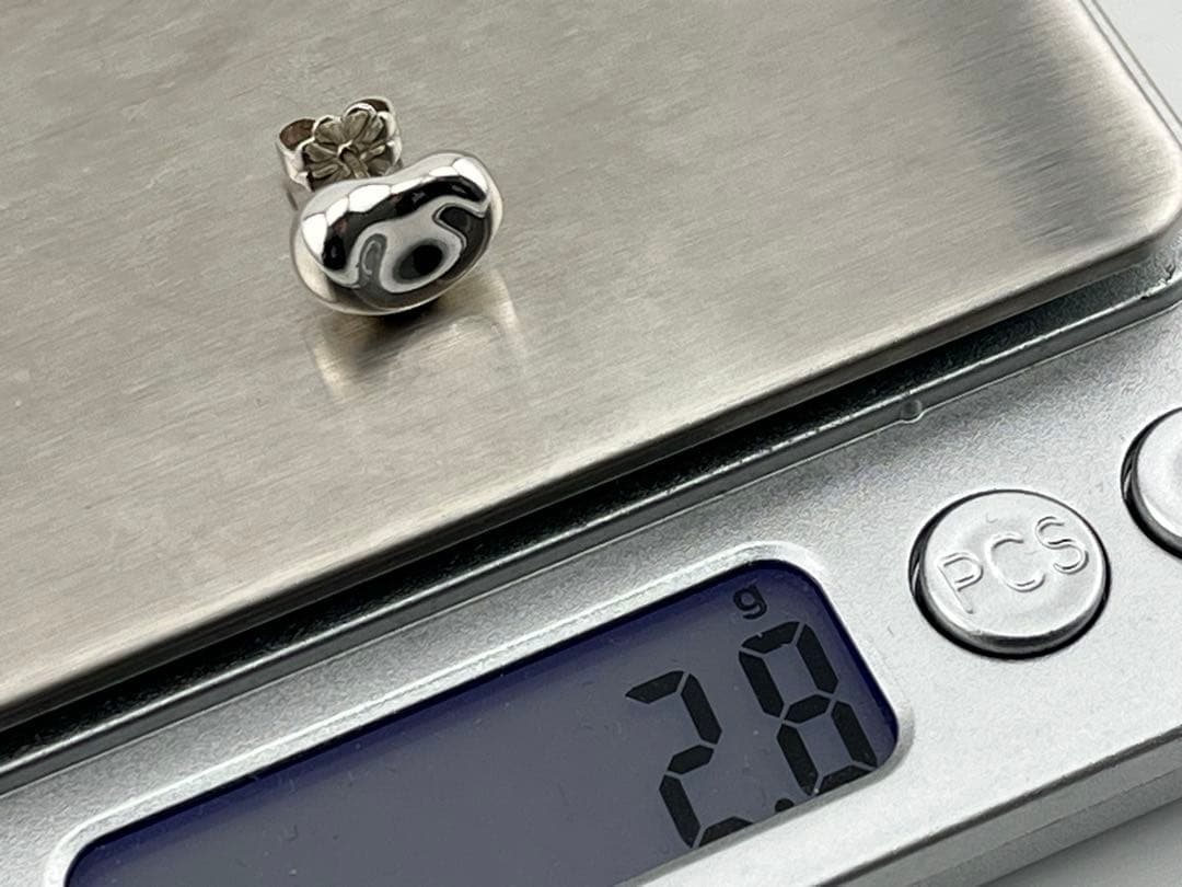 f127 美品　ティファニー　ビーン　ピアス　片耳　シルバー　925 ビーンズ