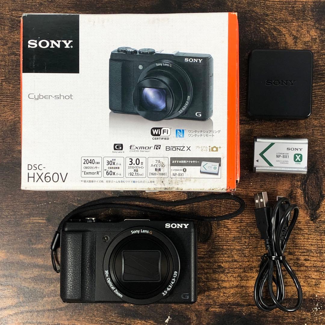 動作確認済 美品 SONY Cyber-shot DSC-HX60V ブラック