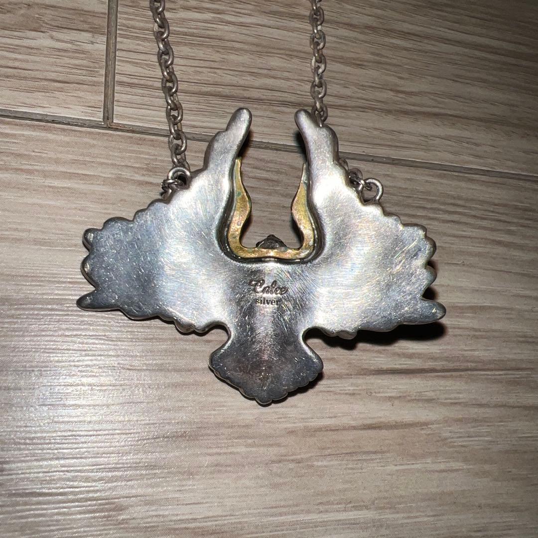 CALEE イーグルモチーフ 925シルバーネックレス