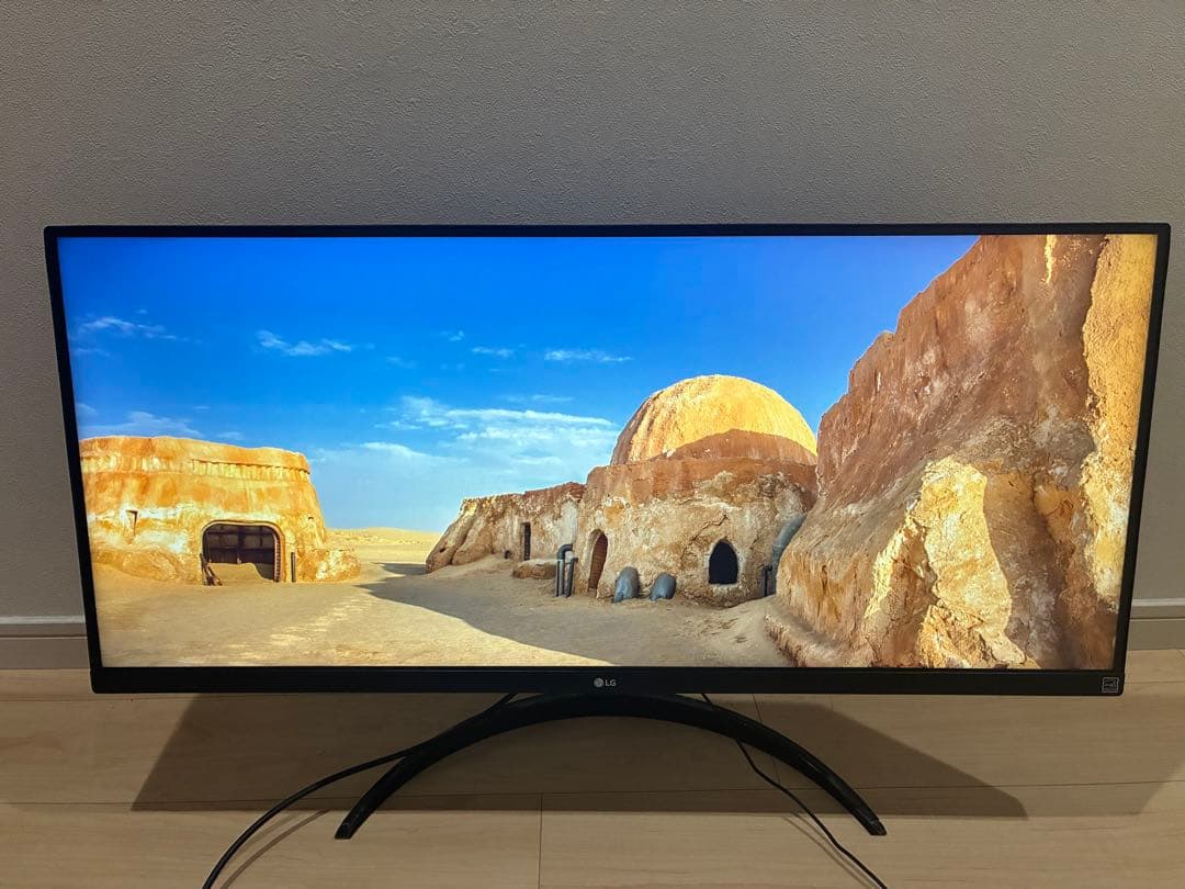 【美品】LG 34インチ ウルトラワイドモニター 34WP500-B 2023年