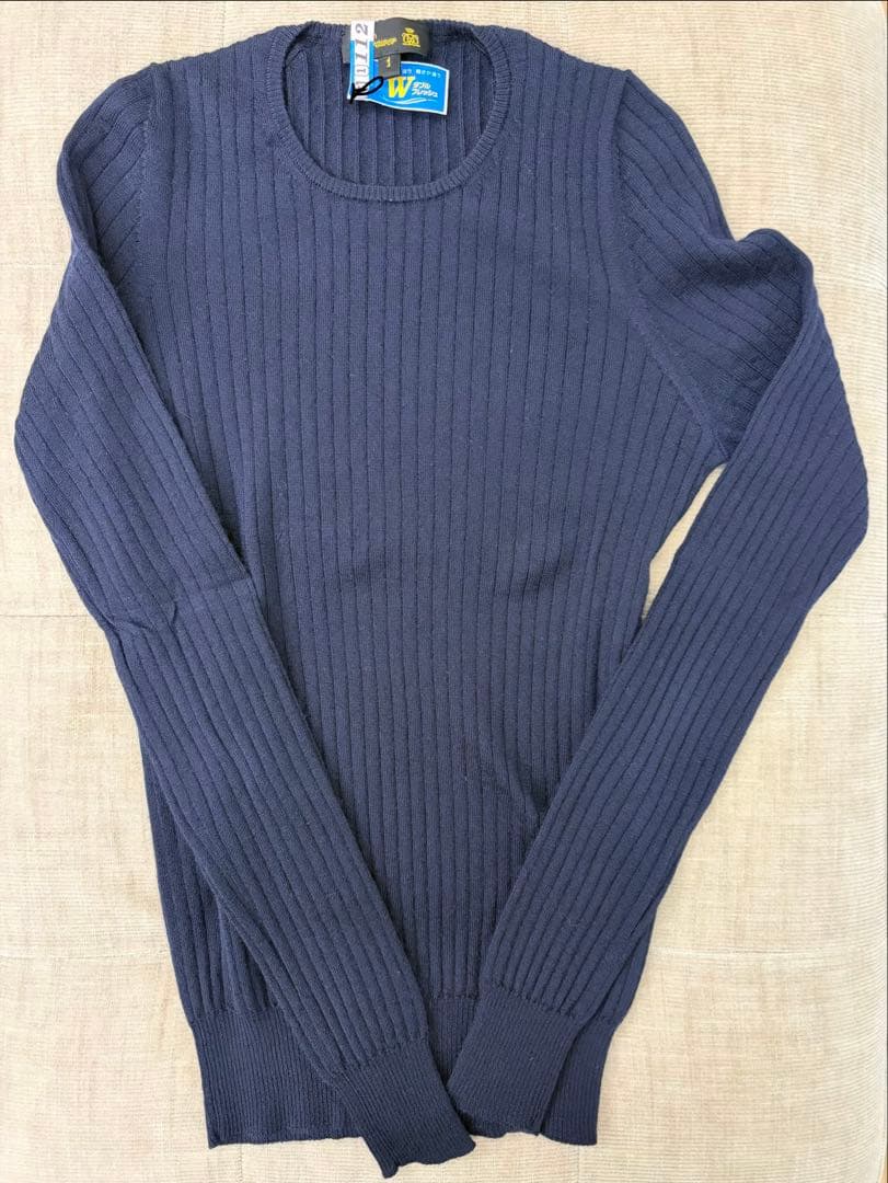 Drawer ドゥロワー 18G シルク カシミア クルーネック ニット 1