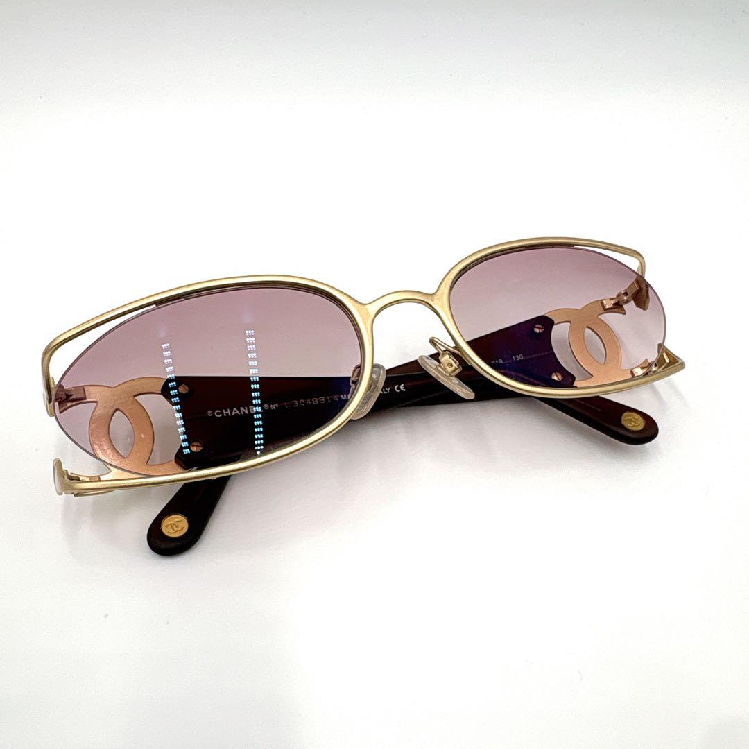 希少 美品 CHANEL シャネル サングラス ココマーク ゴールド 4023