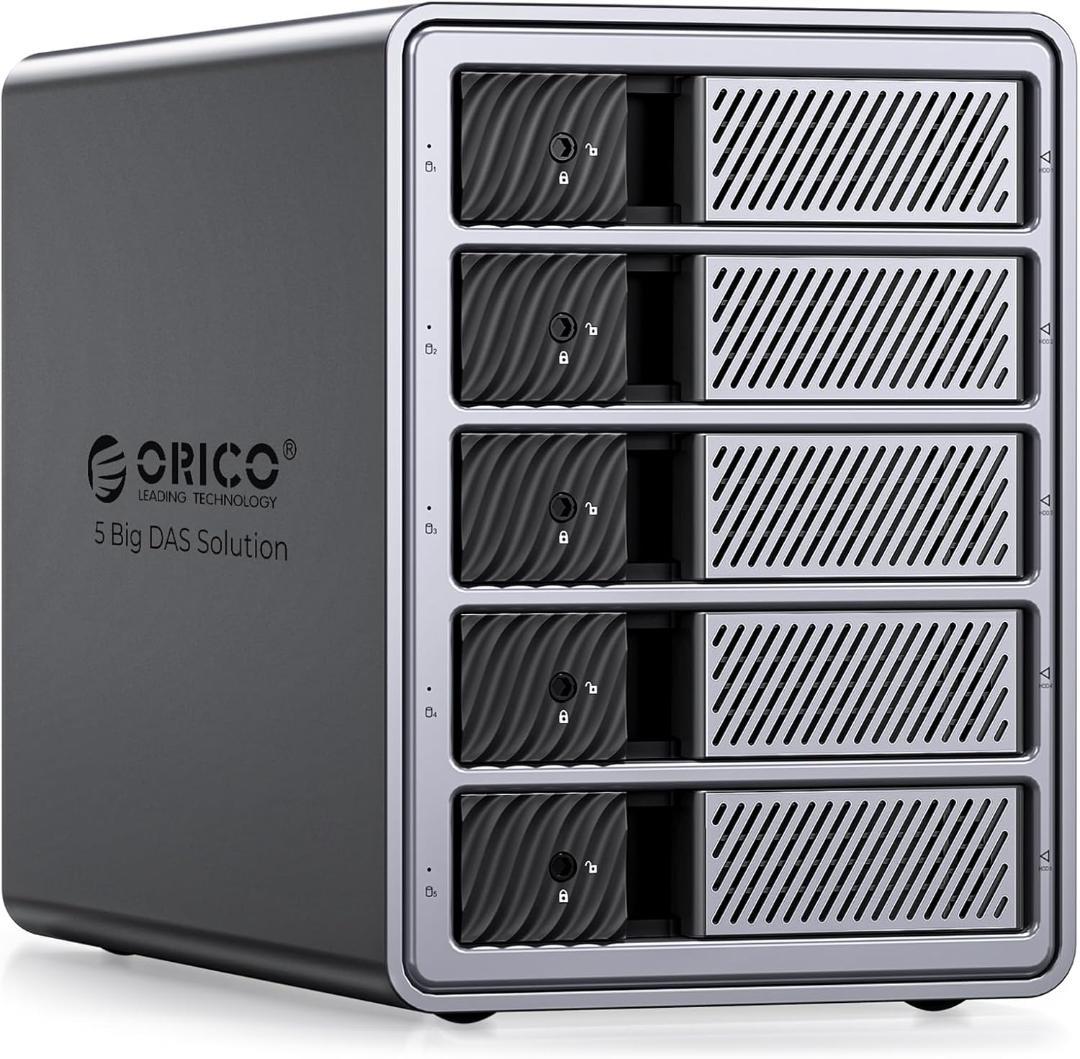 O173 HDDケース 5台 40Gbps出力 ハブ拡張機能付き 3.5インチ