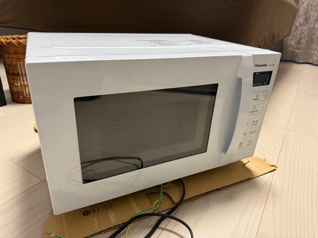 Panasonic NE-FL100-W 単機能電子レンジ ホワイト