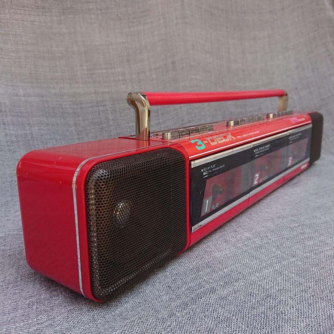 ナショナル　ラジカセ　RX-F333　3連カセット　ジャンク品