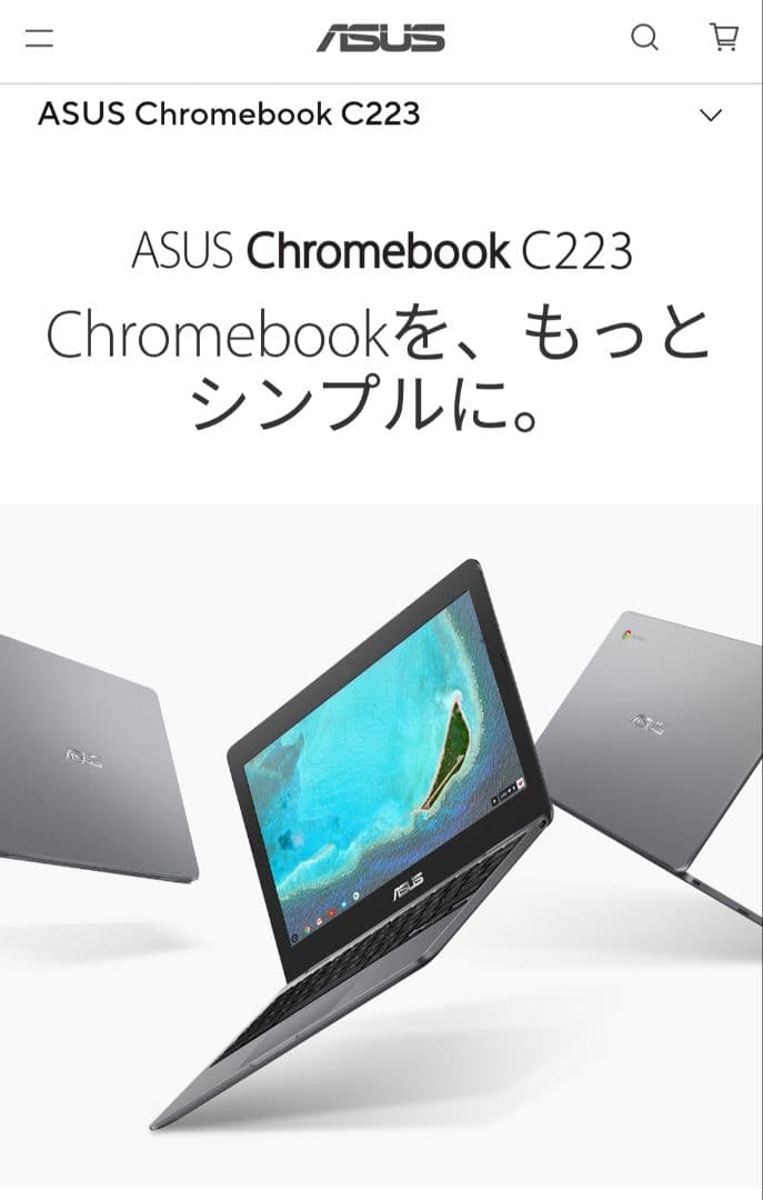 クロームブック ASUS Chromebook C223NA 11.6インチ