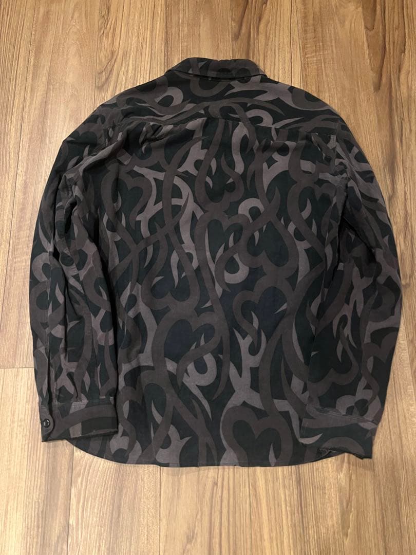 NUMBER (N)INE 04aw GIVE期 ハートトライバル 長袖シャツ