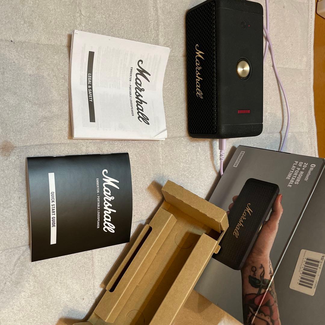 Marshall ワイヤレススピーカー Black and Brass