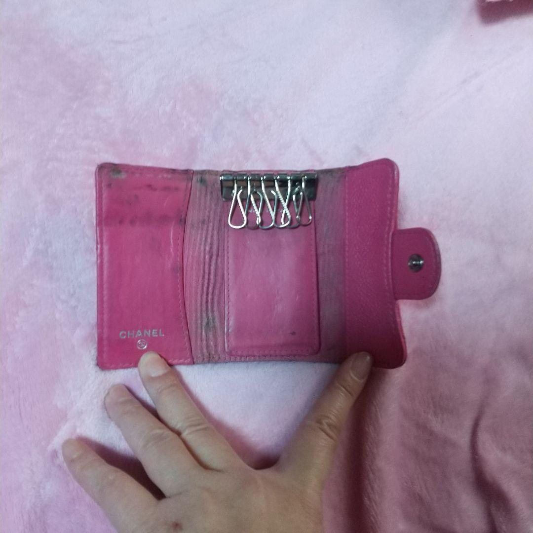 [寿司] CHANEL キーケース ピンク