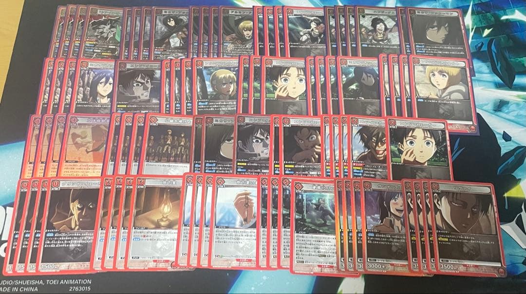 ユニオンアリーナ 進撃の巨人 エレン 104期兵 デッキ 調整パーツ付き